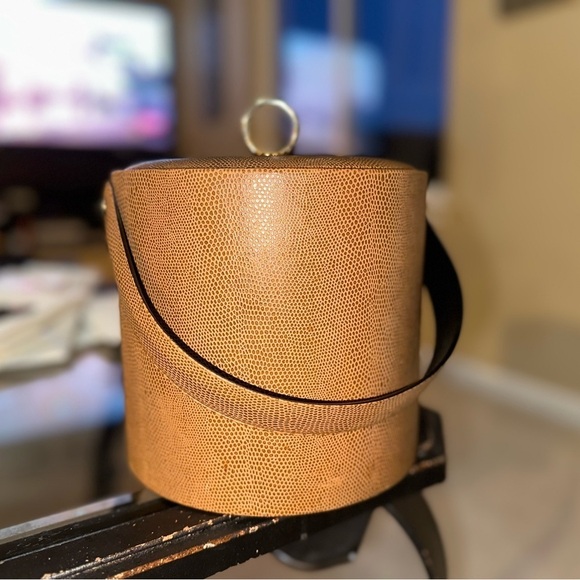 Georges Briard Midcentury Faux Snakeskin Ice Bucket - Picture 4 of 14